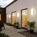 LED wall light 12W Oval Exterior, 4000k, White, Applied outdoors