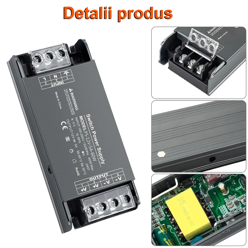 Switching Power Supply Premium 12V, 5A, 60W