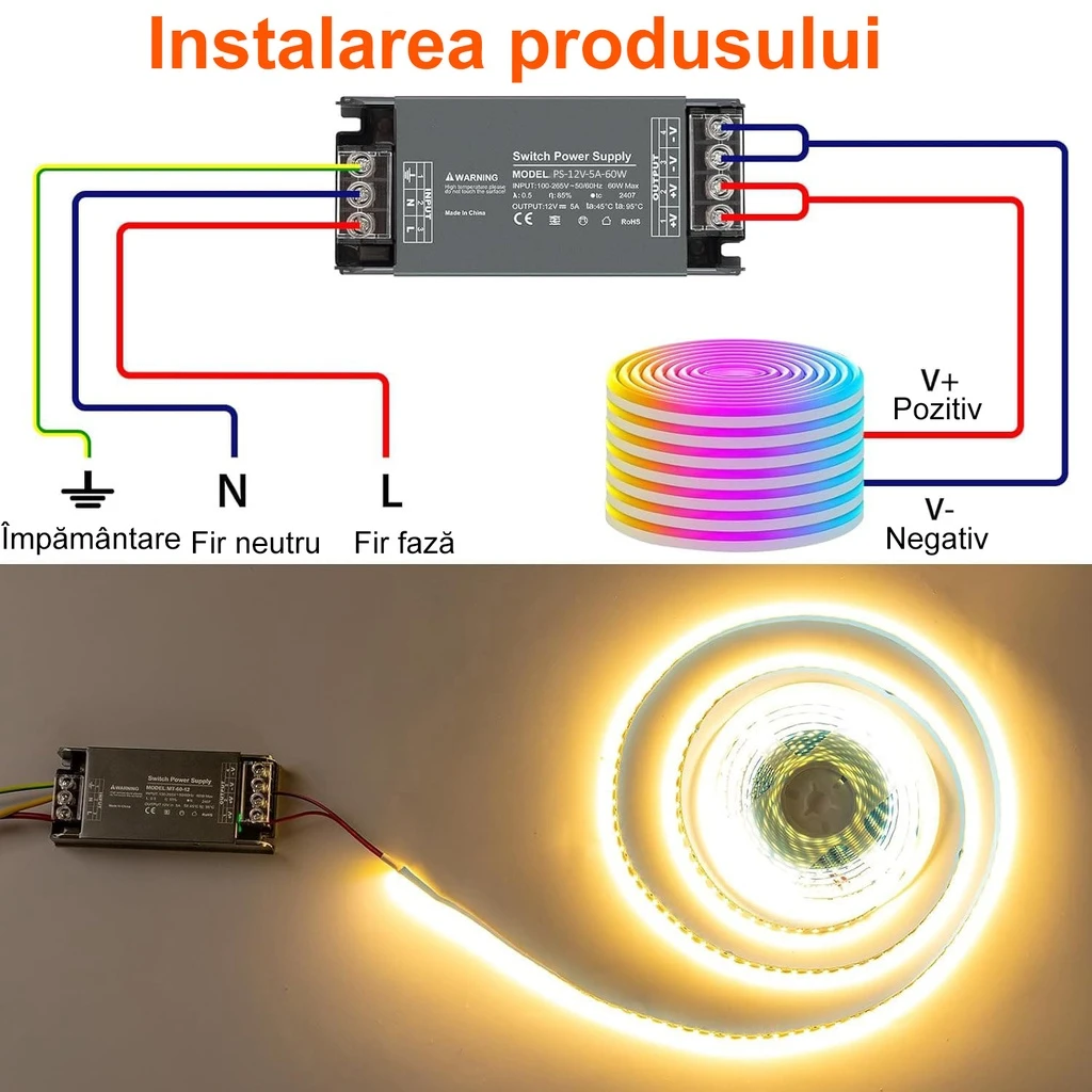 Switching Power Supply Premium 12V, 5A, 60W