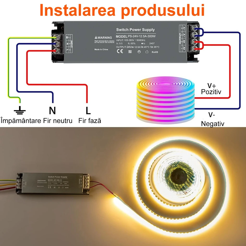 Switching Power Supply 24V, 12.5A, 300W