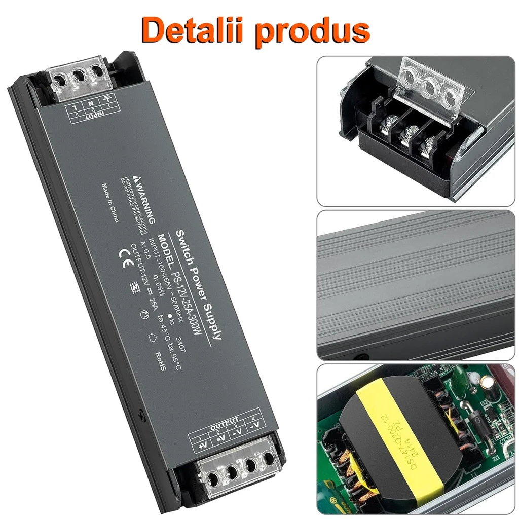 Switching Power Supply Premium 12V, 25A, 300W