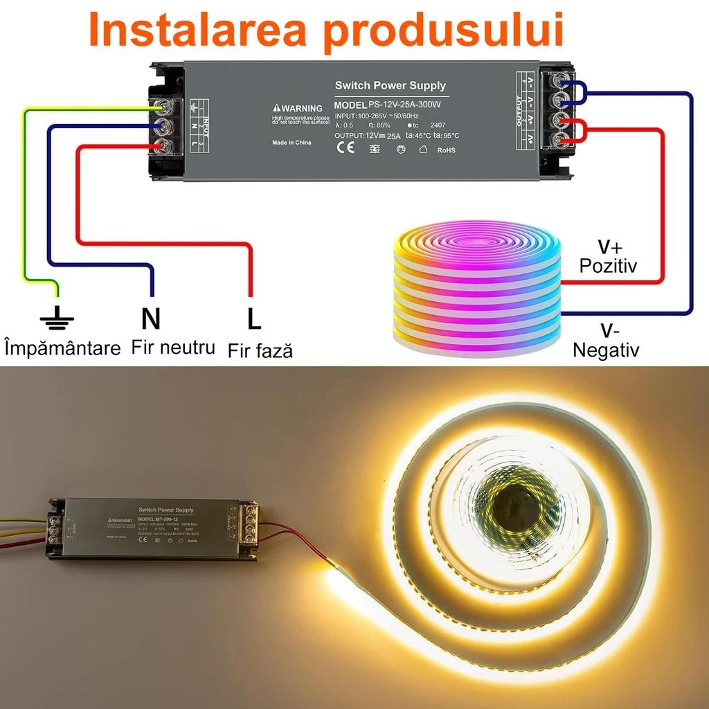 Switching Power Supply Premium 12V, 25A, 300W