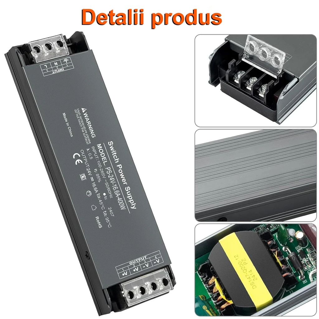 Switching Power Supply Premium 24V, 16.6A, 400W