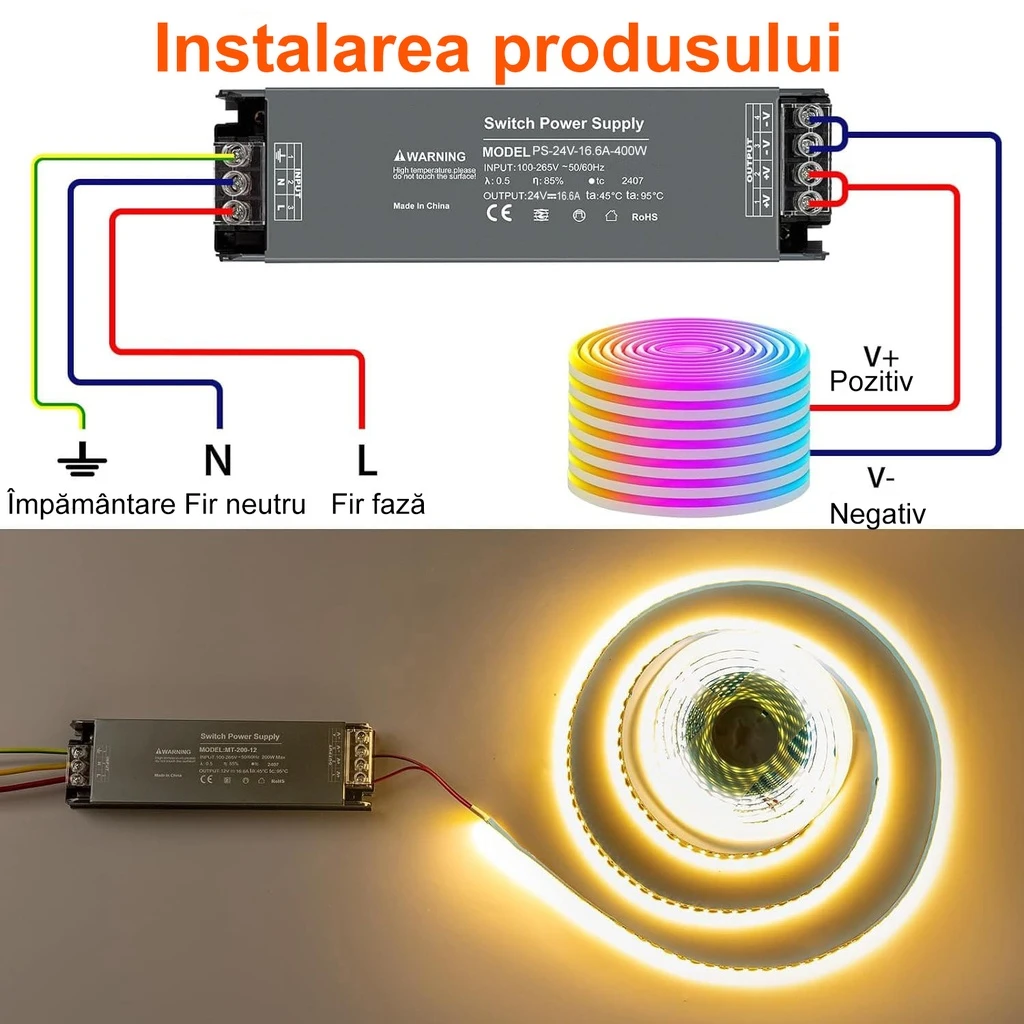 Switching Power Supply Premium 24V, 16.6A, 400W