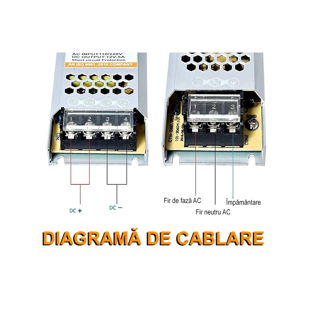 Switching Power Supply Slim, Indoor, 12V, 8.3A, 100W