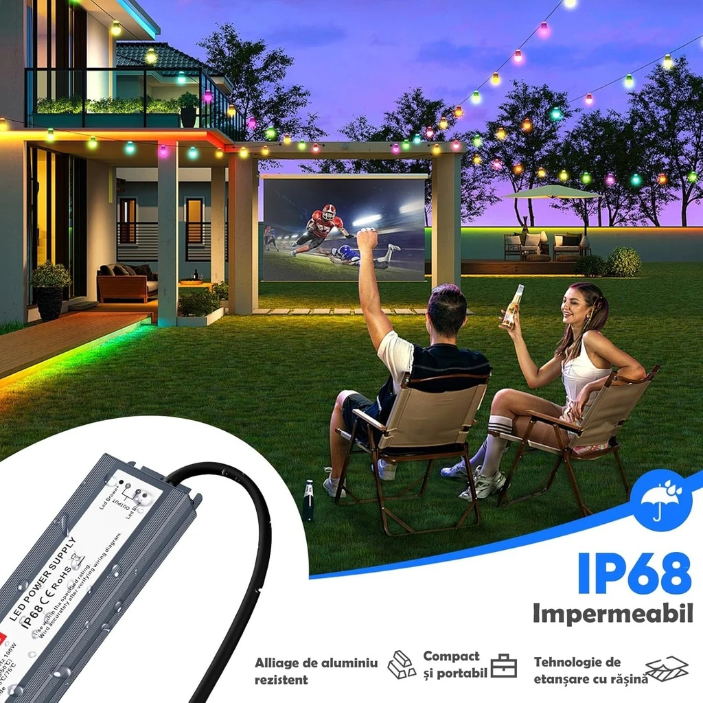 Switching Power Supply Slim, Outdoor IP68, 24V, 2.5A, 60W