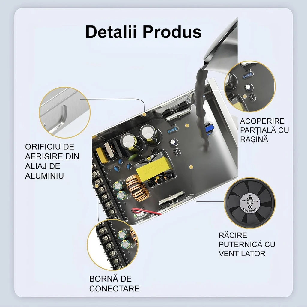 Switching Power Supply, Rainproof IP50, 12V, 58.3A, 700W