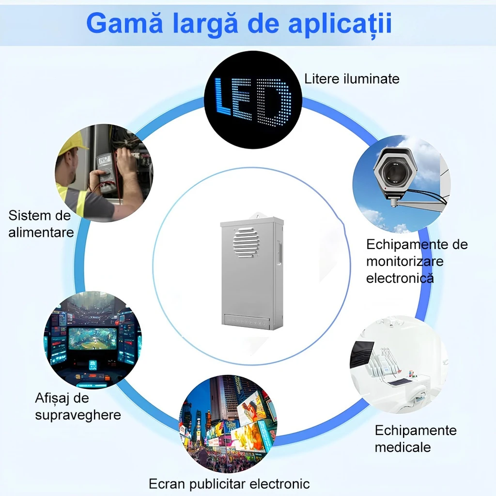 Switching Power Supply, Rainproof IP50, 12V, 66.6A, 800W