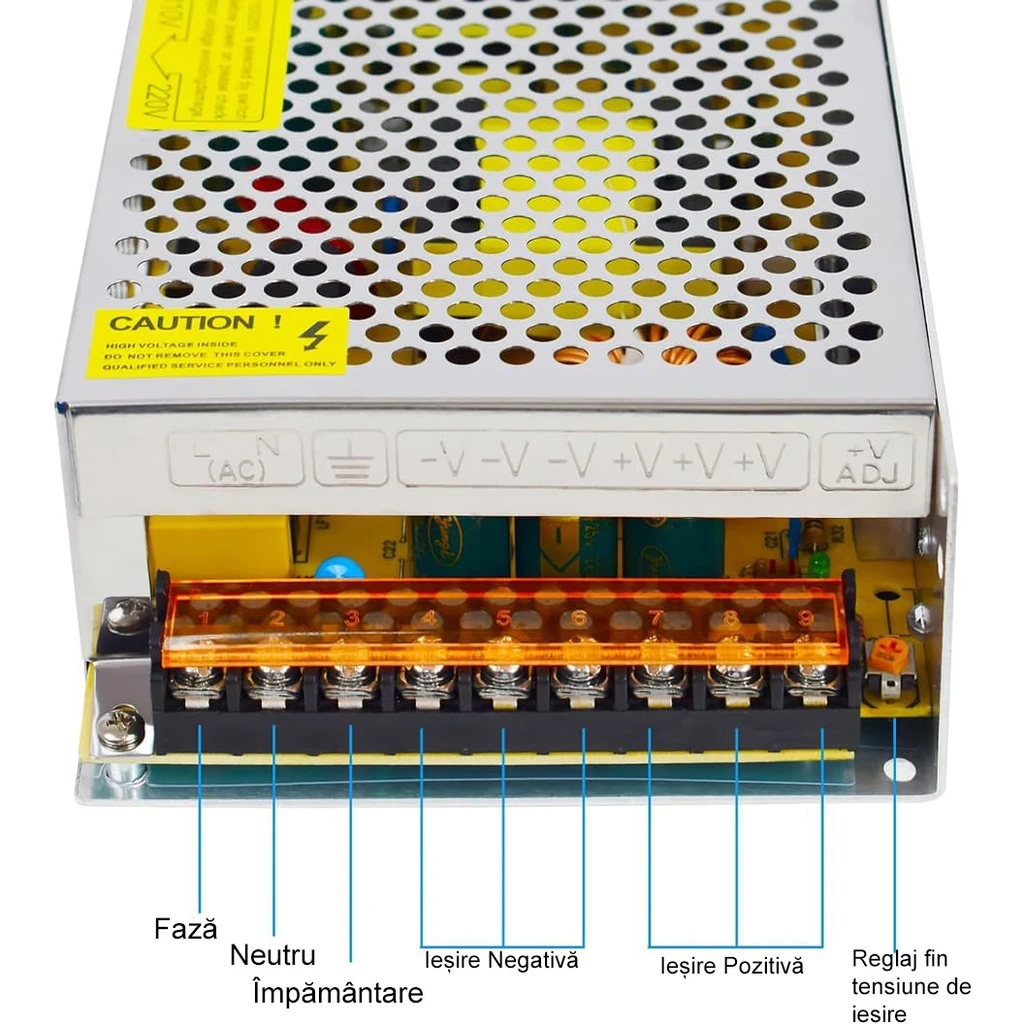 Switching Power Supply, IP20, 12V, 8.3A, 100W