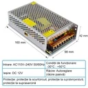 Switching Power Supply, IP20, 12V, 8.3A, 100W