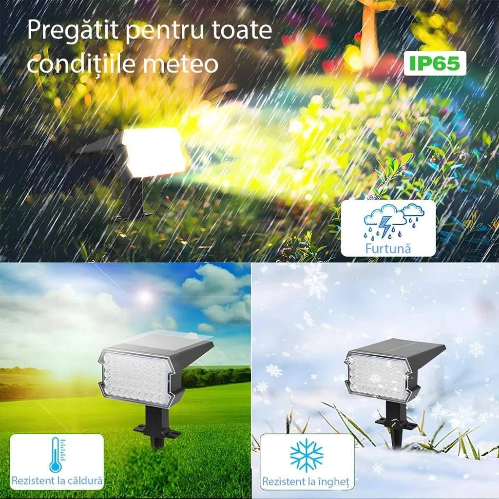 Solar Lamp 45 LEDs, IP65, for the garden, 6500k