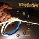 12V COB LED Strip Light – 528 LEDs/m – 3000k – 10mm – IP65 – 5m Roll