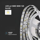 12V LED Strip Light – 120 LEDs/m – SMD5050 – 6500k – IP65  – 10mm – 5m Roll