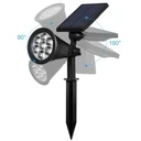 Solar Lamp 7 LEDs, IP65, for outside, RGB