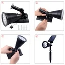 Solar Lamp 7 LEDs, IP65, for outside, RGB