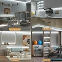 12V COB LED Strip Light – 528 LEDs/m – 6500k – IP20  – 10mm – 5m Roll
