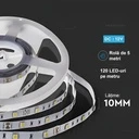 12V LED Strip Light – 120 LEDs/m – SMD5050 – 10mm – 3000k – IP20 – 5m Roll