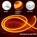 12V Neon Flex LED Strip Light – Orange Light – 8mm – IP65 – 5m Length