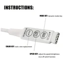 Mini RGB LED Controller – 5V-24V – DC Plug for Strip Lights