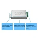 24A RGB LED Dimmer Controller – 12-24V, Metal, 24-Key Remote