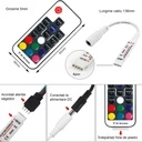 Wireless RGB LED Controller – Mini, 17 Keys RF, Fire Effect