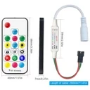 RGB LED Strip Controller with 17-Key Remote – 3 Wire
