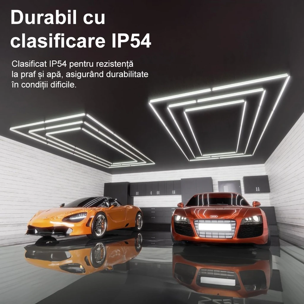 Set of 3 LED Rectangles 472W, 6500k, cool white light, 4.8x2.4m