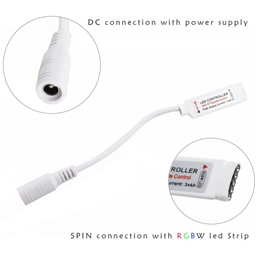 40-Key IR Remote RGBW LED Mini Controller