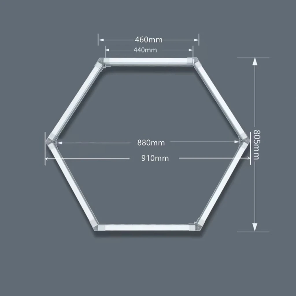 Honeycomb LED tube 7W, 440mm, plastic material, 6500k, cold white light