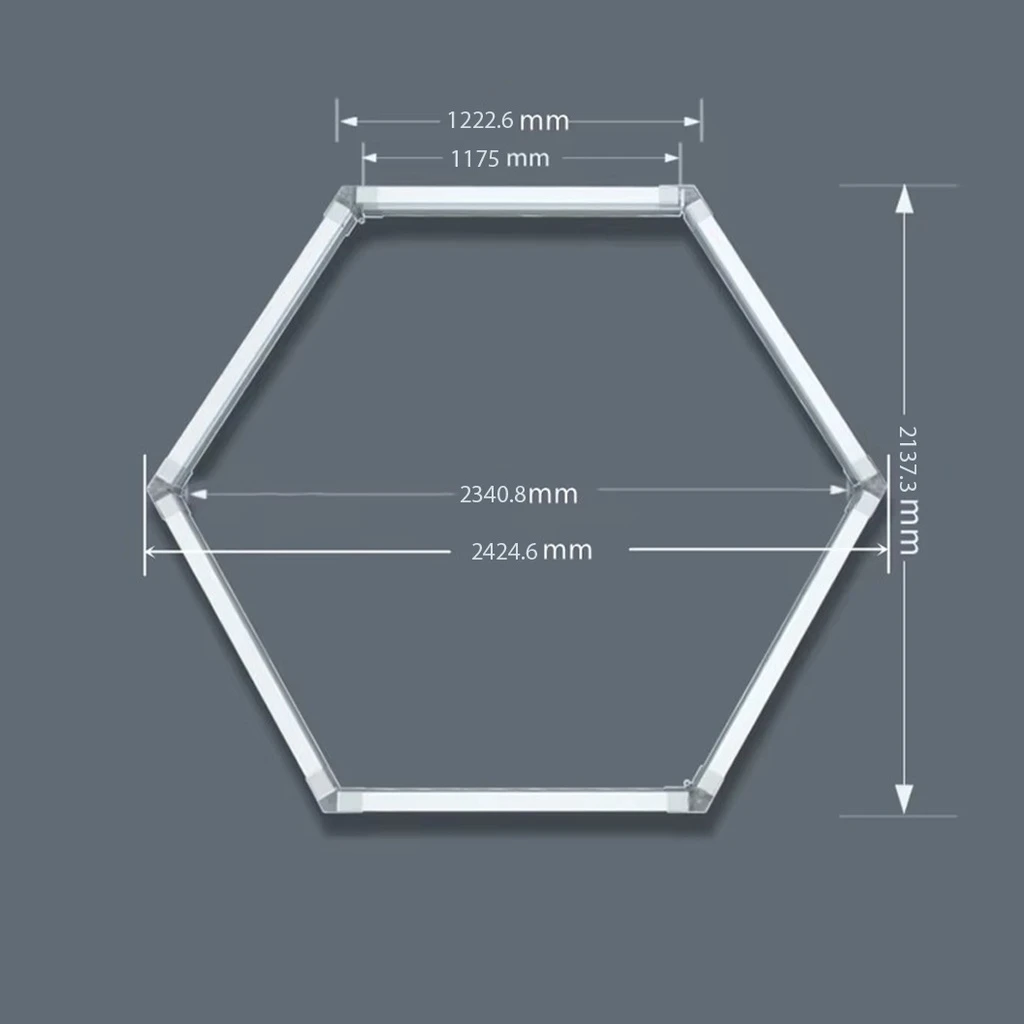Honeycomb LED tube 17W, 1175mm, plastic material, 6500k, cold white light