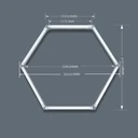 Honeycomb LED tube 17W, 1175mm, plastic material, 6500k, cold white light