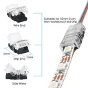 10mm 3-Pin LED Strip Connector with 3 Wires – for RGBW/3-Color LED Strips