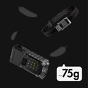 Portable UV LED Flashlight, , USB Type C Charging, 50 m Range, 5W, 3 Light Colors, 1200 mAh, 8 x 2 x 4.2 cm, Transparent Fluorescent
