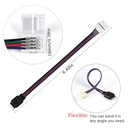 4-Wire RGB LED Strip Power Connector – for 5050 4-Pin RGB Light Strips