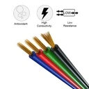 RGB LED Strip Power Cable – 4-Wire 50m Roll for 5050/3528 Strips