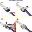 RGBW LED Strip Connector 10mm, 5-Pin