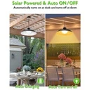 solar LED lamps with solar panel