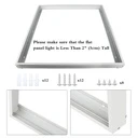 LED panel mounting frame on the ceiling 30x30 cm, white color