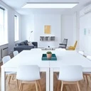 LED panel mounting frame on the ceiling 30x120 cm, white color