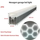 Honeycomb LED tube 7W, 440 mm, 560 lm, 2 pins, 220V, Aluminium