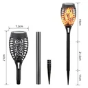 Solar panel torch 12 LEDs for garden