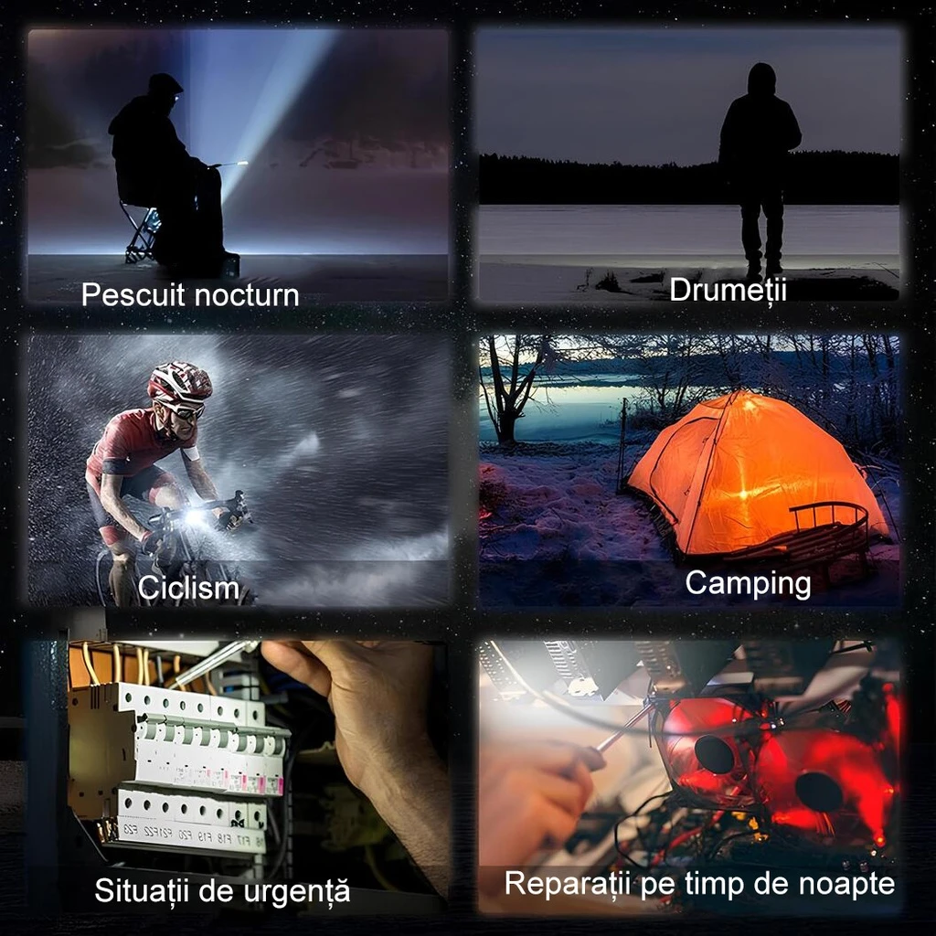 Keychain Mini Pocket Flashlight, Charging via USB Type C, Multifunctional, for Outdoor, Camping, Mountaineering, Cycling, Elvis Mini Flashlight, 6.1 x 5 x 2.5 cm, Powerful Light