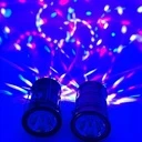 Camping LED lantern, 6 LEDs, 1 W, RGB and cold white light, Blue