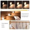 6 LED Lamps Set, Wireless, Battery Operated, 3 Light Colors, 2 Remote Controls, Plastic, White 