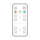 6 LED Lamps Set, Wireless, Battery Operated, 3 Light Colors, 2 Remote Controls, Plastic, White 