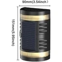 Decorative solar LED lamp with bidirectional light, IP65, 1.2V, 600mah, 15.1 x 9 x 6 cm, ABS material, Cool White 