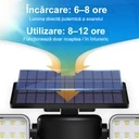 Double Solar Wall Lamp, Sensor, 56 LEDs 