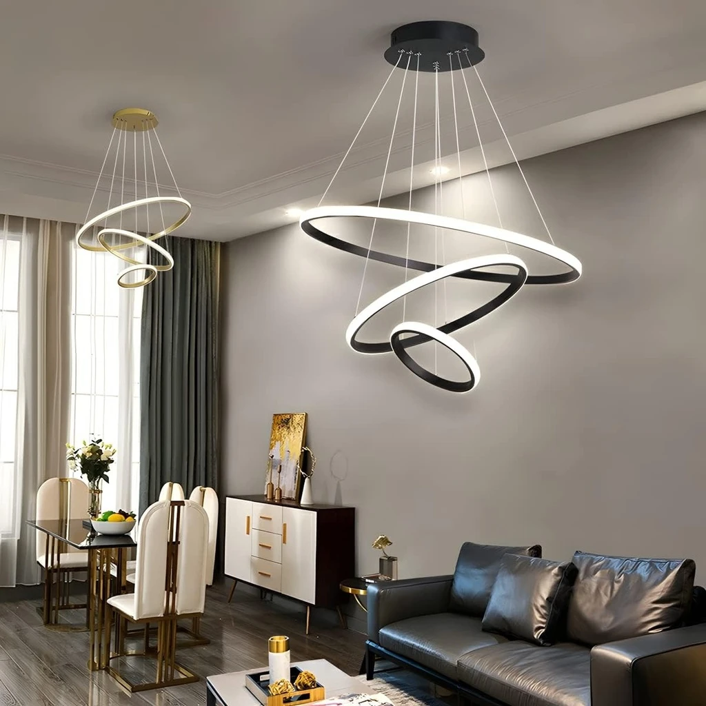 LED Chandelier, Comely, Aluminum, 220V, 76W, Black 