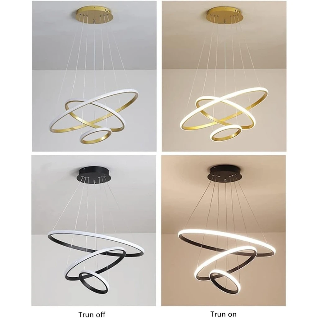 LED Chandelier, Comely, Aluminum, 220V, 76W, Black 