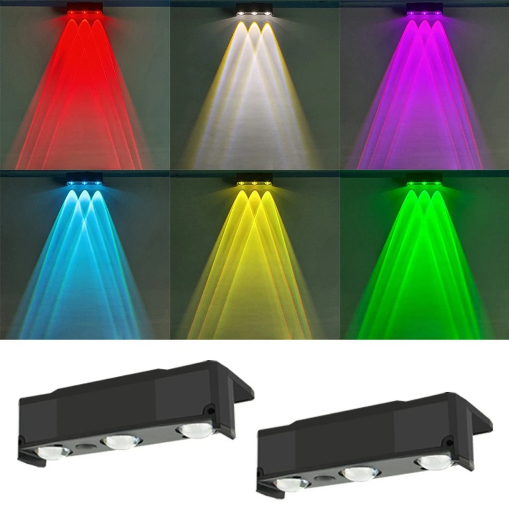 Solar lamp 3 LEDs, IP65, 12 RGB modes